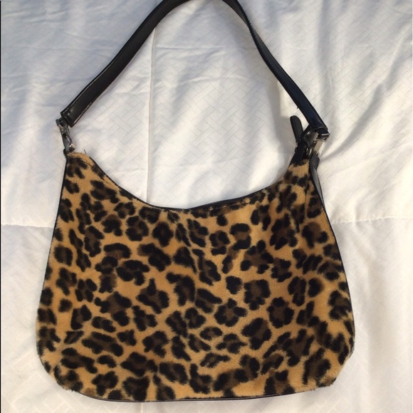 Leopard Print Shoulder Handbag - Picture 2 of 5